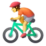 Cycliste Emoji 🚴 image - Samsung style