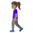 Woman Walking: Medium Skin Tone