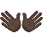 Open Hands: Dark Skin Tone