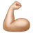 Flexed Biceps: Medium-Light Skin Tone