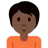 Person Pouting: Dark Skin Tone