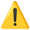 Warning Emoji ⚠ image - Google Noto Color Animated style