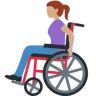 Woman In Manual Wheelchair: Medium Skin Tone Emoji 👩🏽‍🦽 image - Twitter / X (Twemoji) style