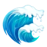 Wasserwelle Emoji 🌊 image - Huawei Harmony OS style