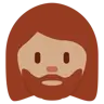 Woman: Medium Skin Tone, Beard Emoji 🧔🏽‍♀️ image - Twitter / X (Twemoji) style