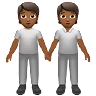 People Holding Hands: Medium-Dark Skin Tone Emoji 🧑🏾‍🤝‍🧑🏾 image - Apple style