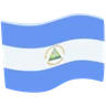 Flag: Nicaragua Emoji 🇳🇮 image - Facebook Messenger (2016) style