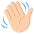 Waving Hand: Medium-Light Skin Tone