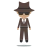 Person In Suit Levitating: Medium Skin Tone