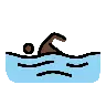Person Swimming: Dark Skin Tone Emoji 🏊🏿 image - OpenMoji style