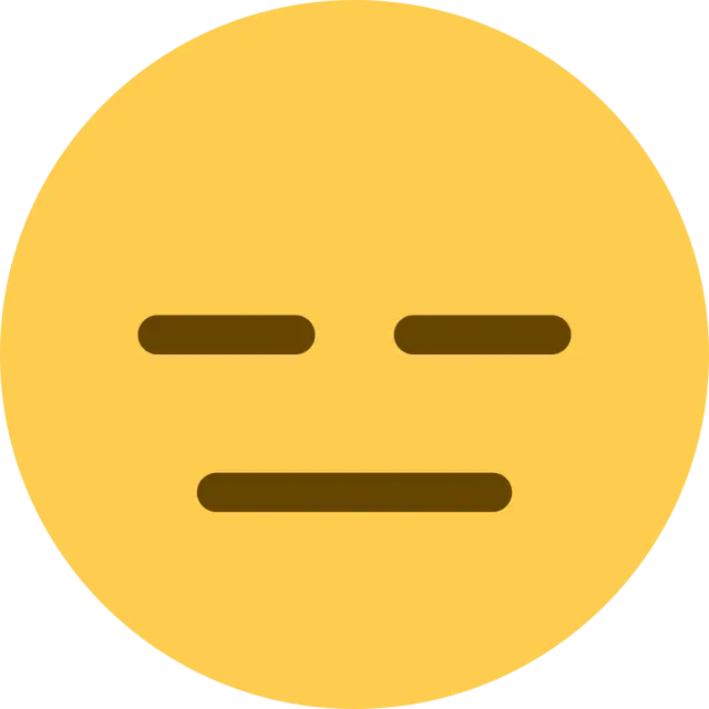 Visage sans expression