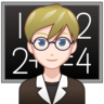 Man Teacher: Light Skin Tone Emoji 👨🏻‍🏫 image - Emojidex style