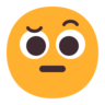 Эмодзи Лицо с поднятой одной бровью 🤨 image - Microsoft Classic 2D style