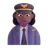Woman Pilot: Medium-Dark Skin Tone