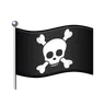 Pirate Flag Emoji 🏴‍☠️ image - Telegram style