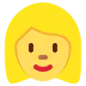 Woman: Blond Hair Emoji 👱‍♀️ image - Twitter / X (Twemoji) style