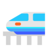 Pociąg ekspresowy Emoji 🚄 image - Microsoft Classic 2D style