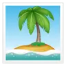 Desert Island Emoji 🏝 image - WhatsApp style