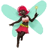 Woman Fairy: Dark Skin Tone Emoji 🧚🏿‍♀️ image - Apple style