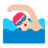 Person Swimming: Light Skin Tone