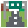 Auto-estrada Emoji 🛣 image - SerenityOS style