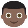 Boy: Dark Skin Tone Emoji 👦🏿 image - EmojiTwo style