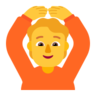 Emoji Faccia con gesto ok 🙆 image - Microsoft Classic 2D style