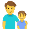Family: Man, Boy Emoji 👨‍👦 image - Skype style