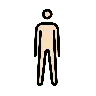 Man Standing: Light Skin Tone Emoji 🧍🏻‍♂️ image - OpenMoji style