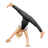 Person Cartwheeling: Medium-Light Skin Tone