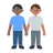 Men Holding Hands: Medium-Dark Skin Tone, Medium Skin Tone