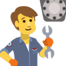 Man Mechanic Emoji 👨‍🔧 image - Skype style