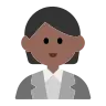 Office Worker: Medium-Dark Skin Tone Emoji 🧑🏾‍💼 image - Tossface style