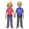Woman And Man Holding Hands: Medium-Light Skin Tone Emoji 👫🏼 image - Huawei Harmony OS style