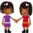 Women Holding Hands: Medium-Dark Skin Tone