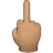 Middle Finger: Medium Skin Tone