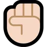 Raised Fist: Light Skin Tone Emoji ✊🏻 image - Microsoft Windows 10 Segoe UI Emoji style
