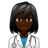 Woman Health Worker: Dark Skin Tone