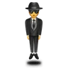 Homme lévitant en costume d'affaires Emoji 🕴 image - Huawei Harmony OS style