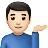 Man Tipping Hand: Light Skin Tone