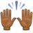 Raising Hands: Medium-Dark Skin Tone
