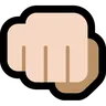 Oncoming Fist: Light Skin Tone Emoji 👊🏻 image - Microsoft Windows 10 Segoe UI Emoji style
