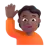 Person Raising Hand: Medium-Dark Skin Tone