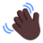 Waving Hand: Dark Skin Tone