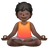 Person In Lotus Position: Dark Skin Tone