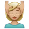 Woman Getting Massage: Medium-Light Skin Tone Emoji 💆🏼‍♀️ image - WhatsApp style