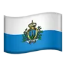 Flag: San Marino Emoji 🇸🇲 image - Apple style