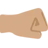 Right-Facing Fist: Medium Skin Tone Emoji 🤜🏽 image - Twitter / X (Twemoji) style