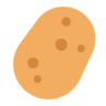 Patate Emoji 🥔 image - Microsoft Classic 2D style
