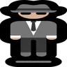 Person In Suit Levitating: Medium-Light Skin Tone Emoji 🕴🏼 image - Microsoft Windows 10 Segoe UI Emoji style